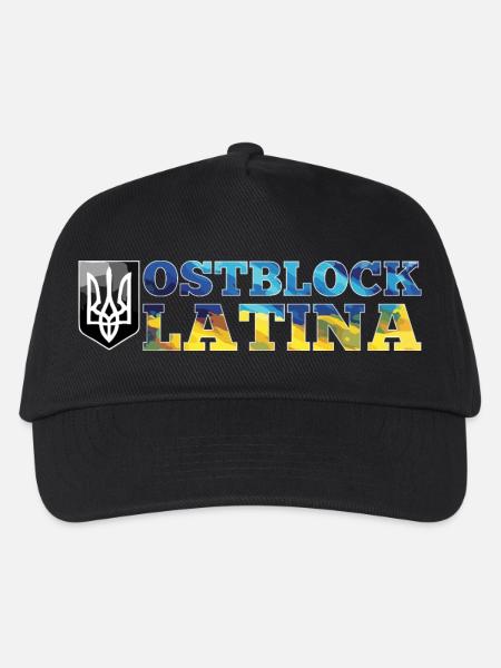 Ostblock Latina Ukrainerin Ukraine Geschenk - Kinder Basecap - Schwarz