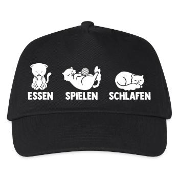 Golfspieler Golf - Kinder Basecap - Schwarz - Vorne