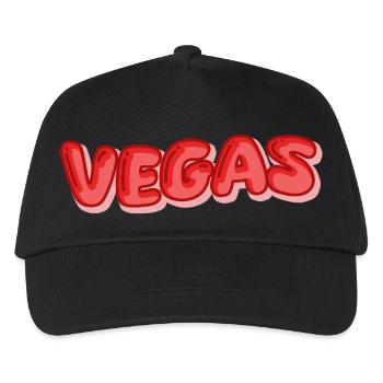 Urlaub Vegas - Kinder Basecap - Schwarz - Vorne
