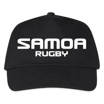 Samoa Rugby - Logo - Polynesien - Südsee - Kinder Basecap - Schwarz - Vorne