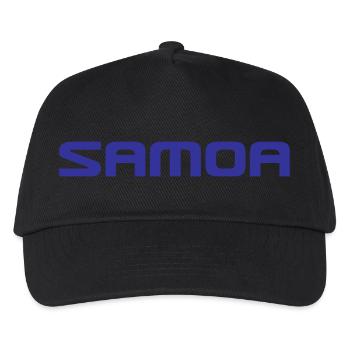 Samoa Logo - Polynesien - Südsee - Kinder Basecap - Schwarz - Vorne