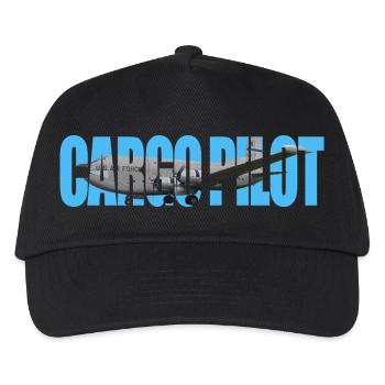 Cargo pilot C-124C - Kids’ Baseball Cap - black - Front