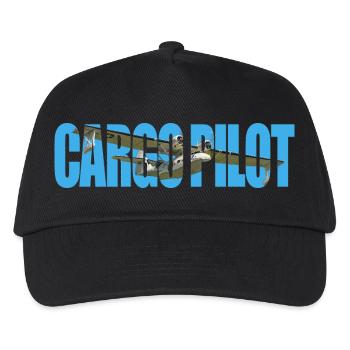 Cargo pilot PBY Catalina - Kids’ Baseball Cap - black - Front