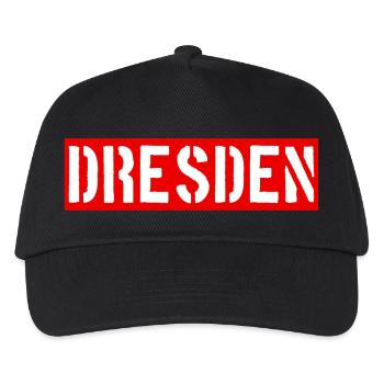 Dresden - Freistaat Sachsen - Kinder Basecap - Schwarz - Vorne
