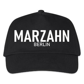 Marzahn - Berlin - Deutschland - Bezirk - Kinder Basecap - Schwarz - Vorne