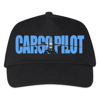 Cargo pilot IL-76 - Kids’ Baseball Cap - black - Front