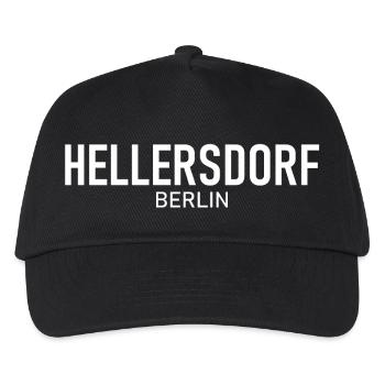 Hellersdorf - Berlin - Deutschland - Bezirk - Kinder Basecap - Schwarz - Vorne