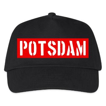 Potsdam - Brandenburg - Deutschalnd - Kinder Basecap - Schwarz - Vorne