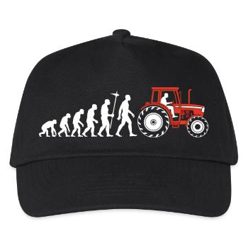 Evolution Farmer Farmer Traktor - Kinder Basecap - Schwarz - Vorne
