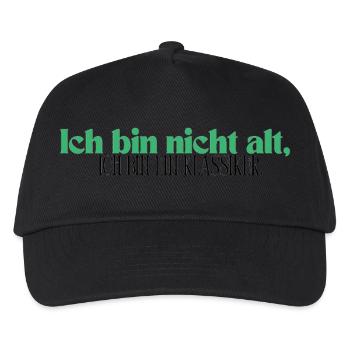 Ich bin nicht alt, ich bin ein Klassiker - Kinder Basecap - Schwarz - Vorne