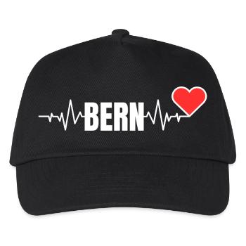 A heart for Bern - Kids’ Baseball Cap - black - Front