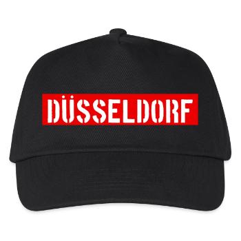 Düsseldorf - NRW - Rhein - Kinder Basecap - Schwarz - Vorne
