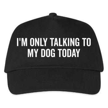 I’m Only Talking to My Dog Today - Kids’ Baseball Cap - black - Front