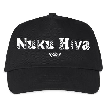 Nuku Hiva (weiß) - Kinder Basecap - Schwarz - Vorne