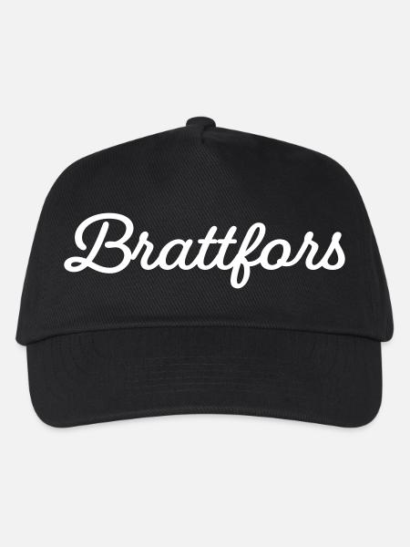 Brattfors weiß - Kinder Basecap - Schwarz