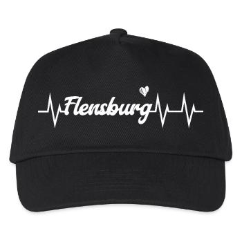 Heartbeat Flensburg - Kinder Basecap - Schwarz - Vorne