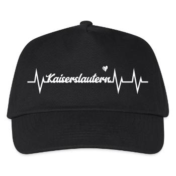 Heartbeat Kaiserslautern - Kinder Basecap - Schwarz - Vorne