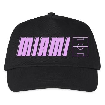 Miami Soccer Passion - Kinder Basecap - Schwarz - Vorne