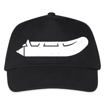 Schlauchboot Rettung Sport Vektor - Kinder Basecap - Schwarz - Vorne