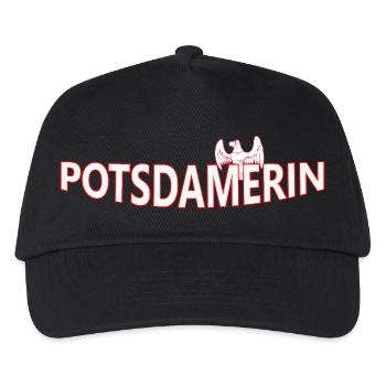 Potsdamerin - Kinder Basecap - Schwarz - Vorne