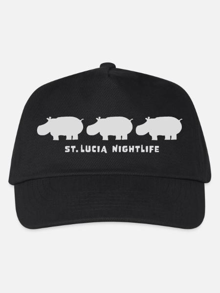 st.lucia_nightlife_2 - Kids’ Baseball Cap - black