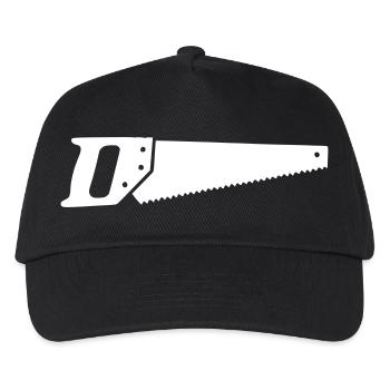 Scie à la main Queue de renard Bois propre - Casquette de baseball Enfant - noir - Devant