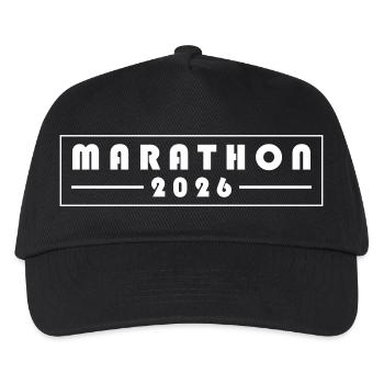 Marathon 2026 - Kinder Basecap - Schwarz - Vorne