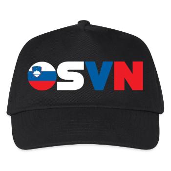 Slowenien - Kinder Basecap - Schwarz - Vorne