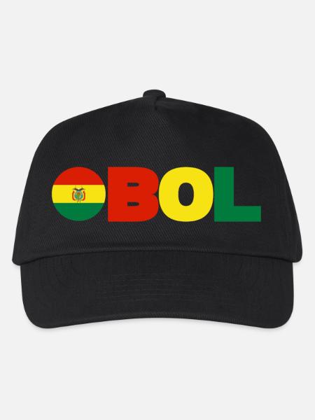 Bolivia - Kids’ Baseball Cap - black