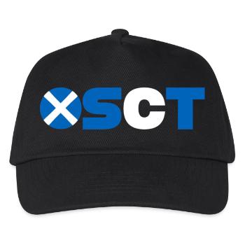 Schottland - Kinder Basecap - Schwarz - Vorne