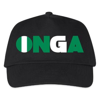 Nigeria - Kinder Basecap - Schwarz - Vorne