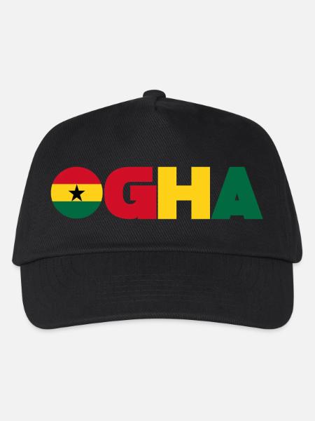 Ghana - Kids’ Baseball Cap - black