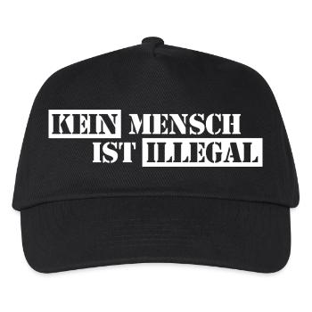 Personne n’est illégal - Migration - Illégalité - Casquette de baseball Enfant - noir - Devant
