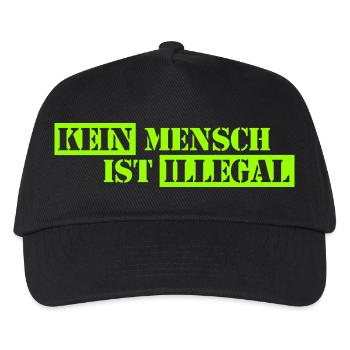 Personne n’est illégal - Migration - Illégalité - Casquette de baseball Enfant - noir - Devant
