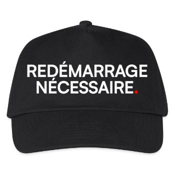 Necessary restart humor fatigue - Kids’ Baseball Cap - black - Front