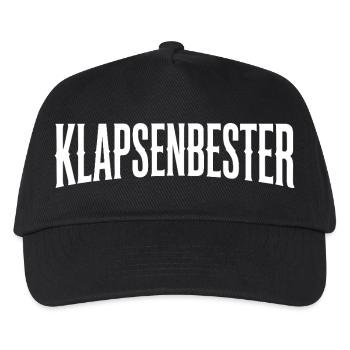 Klapsenbester Durchgeknallt Irrenhaus Büro Spruch - Kinder Basecap - Schwarz - Vorne