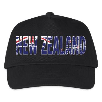 New Zealand Logo New Zealand Symbol Flag - Kids’ Baseball Cap - black - Front