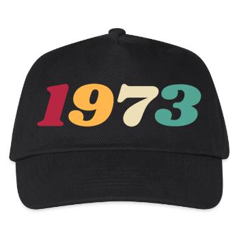 1973 Geschenk 1973 Geburtstag 1973 Retro 1973 - Kinder Basecap - Schwarz - Vorne