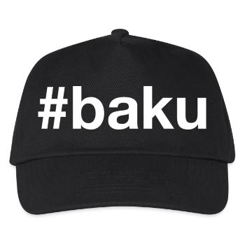Bakou, Azerbaïdjan Aserbaïdjan, - Casquette de baseball Enfant - noir - Devant