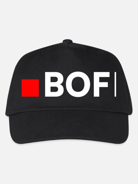 FRO | Minimalistische, lustige Reaktion - Kinder Basecap - Schwarz