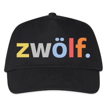12. Geburtstag Junge Zwölf 12 Jahre Jubiläum  - Kinder Basecap - Schwarz - Vorne