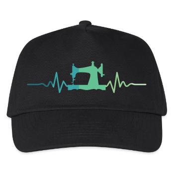 Sewing Machines Heartbeat Sew - Kids’ Baseball Cap - black - Front