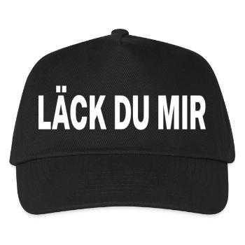Läck du mir - Schweizerdeutsch - Kinder Basecap - Schwarz - Vorne