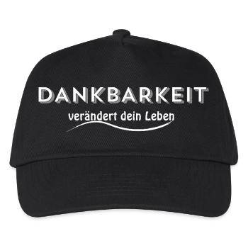 DANKBARKEIT – Reichtum des Herzens - Kinder Basecap - Schwarz - Vorne