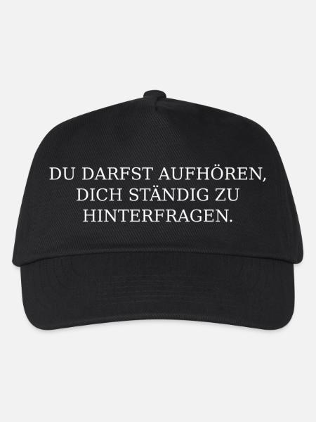 Hör auf, an dir zu zweifeln. - Kinder Basecap - Schwarz