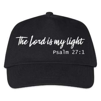 the lord is my light - Kids’ Baseball Cap - black - Front