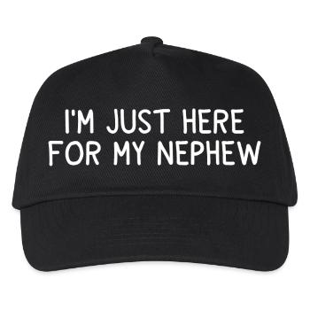 Humor Uncle Aunt Nephew Gift Family Funny - Kids’ Baseball Cap - black - Front