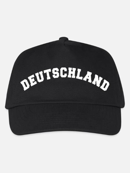 DEUTSCHLAND GERMANY EUROPA DEUTSCHE SPORT FAN - Kinder Basecap - Schwarz