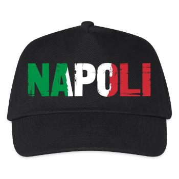 Napoli Neapel Italien - Kinder Basecap - Schwarz - Vorne