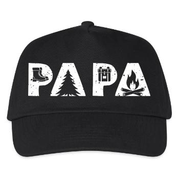 Camping Papa - Kids’ Baseball Cap - black - Front